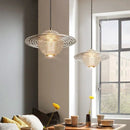 Axyaa Nordic Glass Pendant Light with LED Star Lamp for Home Decor