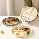 Axyaa Stackable 3-Compartment Fruit Salad Dinner Plate | Microwave Safe Cake Dessert Dishes