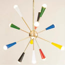 Axyaa French Cream Chandelier: Luxury Nordic Sputnik Fireworks Lamp for Living Room