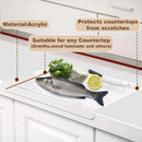 Axyaa Kitchen Acrylic Cutting Board with Lip - Anti-slip Chopping Boards
