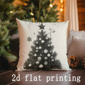 Axyaa Christmas-themed Decorative Cushion Cover for Sofa Bedroom Car Pillow
