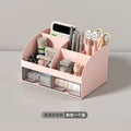 Axyaa Desktop Drawer Organizer Clear Student Desk Stationery Storage Cabinet
