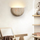 Axyaa Half Circle Natural Stone LED Wall Light for Indoor Spaces