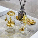 Axya Pure Copper Bathroom Set with Mirror Tray & Toothbrush Holder