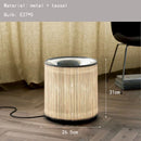 Axyaa Silver Metal Table Light with E27 Bulb