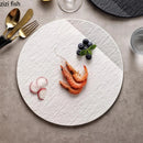 Axyaa Matte Stone Ceramic Plate Set for Molecular Cuisine and Desserts