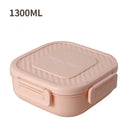 Axyaa Double-deck Divided Plastic Lunch Box - Kids Bento Box for Picnic & Fruit Salad