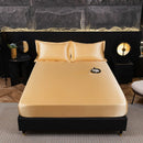 Axyaa Waterproof Mattress Cover, Machine Washable Solid Color Mattress Protector