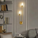 Axyaa Modern Nordic Luxury LED Wall Lamp in Black Gold for Living Room and Bedroom