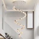 Axyaa Crystal Chandelier Pendant Light for Living Room Bedroom Ceilings