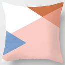 Axyaa Geometric Pattern Plush Cushion Cover for Home Decor 45x45cm