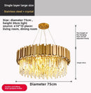 Axyaa Gold Crystal LED Chandelier for Home Décor Lighting