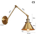 Axyaa Adjustable Long Arm Wall Sconce Reading Lights