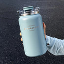 Axyaa Stainless Steel Insulated Tumbler with Handle | Large Capacity Outdoor Water Kettle