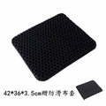 Axyaa Gel Seat Cushion: Honeycomb Design, Pressure Relief, Non-Slip Cover