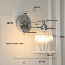 Axyaa Iron Ceramic LED Wall Lights Modern Living Room Bedroom Sconce Wandlamp