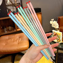 Axyaa Heart-shaped Alloy Chopsticks Set for Elegant Dining