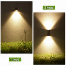 Axyaa Outdoor GU10 Wall Lamp, Die-cast Waterproof Lighting for Garden, Villa, and Fence