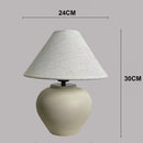 Axyaa Terracotta Ceramic Table Lamp for Home Decor & Lighting