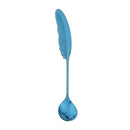 Axyaa Feather Spoons: Stainless Steel TeaSpoons for Coffee, Ice Cream & Desserts