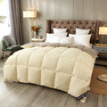 Axyaa 3D Down Quilt - Luxury Goose Down Comforter with Soft Cotton Fabric