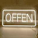 Axyaa Neon Open Sign Multilingual Soft Bright Lights for All Store Business