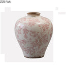 Axyaa Cracked Texture Vase Plant Pot Flower Arrangement Room Decor