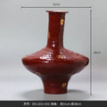 Axyaa Handmade Ceramic Vase Ginger Jar - Decorative Flower Pot for Home Accessories