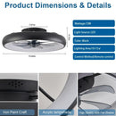 Axyaa Variable Frequency Chandelier Lamp Fan with 6 Speeds Timming for Restaurant Bedroom