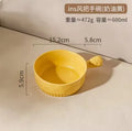 Axyya Ceramic Baking Bowl: Stylish Fruit Salad and Noodle Soaking Bowl for Household.