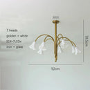 Axyaa French Retro Glass Chandelier - Designer Tulip Art Flower Chandelier