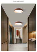 Axyaa Imitation Wood LED Ceiling Light for Modern Home Decor