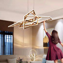 Axyaa LED Chandeliers Pendant Light Lamps for Living Room Modern Home Decor
