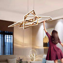 Axyaa Modern LED Chandeliers for Home Living and Dining Room Lighting