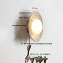 Axyaa Yellow Cave Stone LED Wall Sconce Modern Glass Stair Light Fixtures