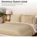 Axyaa Cotton Queen Blanket | All-Season Jacquard Cozy | Luxury Criss Cross Design