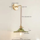 Axyaa Green Glass LED Wall Light - Nordic Modern Bedroom Living Room Lamp