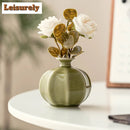 Axyaa Yaozhou Kiln Lantern Vase Green Plant Pot Tea set Home Decor Craft