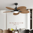 Axyaa Modern Ceiling Fan Light Remote Control Quiet Indoor Hanging Fixture
