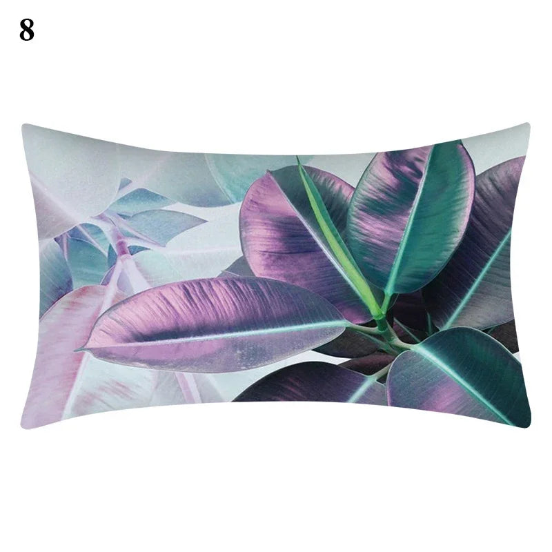 Axyaa Bohemian Plant Leaf Pillowcase for Home Decor 30*50
