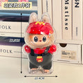 Axyaa Labubu Plush Dolls Display Protective Cover: Portable Transparent Organizer Box
