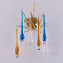 Axyaa Crystal Teardrop Wall Lamp: Luxury Living Room Bedroom Lighting Branch Decoration