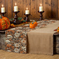Axyaa Flower Skull Table Runner for Festive Dining Decor