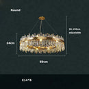 Axyaa Crystal LED Chandelier Lighting for Dining Room