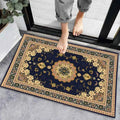Axyaa Geometric Print Non-Slip Kitchen Rug: Bohemian Ethnic Style, Modern Design