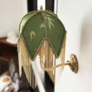 Axyaa Vintage Fabric Tassel LED Wall Lamp – Copper Arm Design