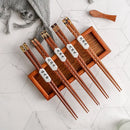 Axya Creative Tortoiseshell Wooden Chopsticks Set