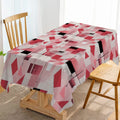 Axyaa Waterproof Geometric Plaid Stripes Tablecloth for Kitchen Home Decor