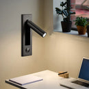 Axyaa Rotating LED Wall Lamp Bedside Sconce - Brightening Bedrooms, Hallways, and Stairways