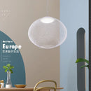 Axyaa Iron Mesh Cage Chandelier Black & White LED Pendent Lamp for Home & Restaurant